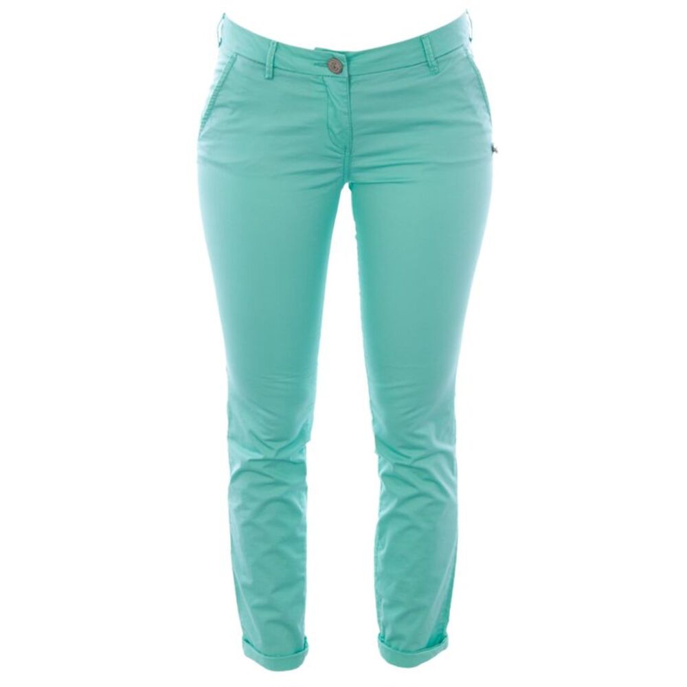 MAISON SCOTCH Womens Green Chino Pants Metal Under P Wear To Work Pants W28\L34